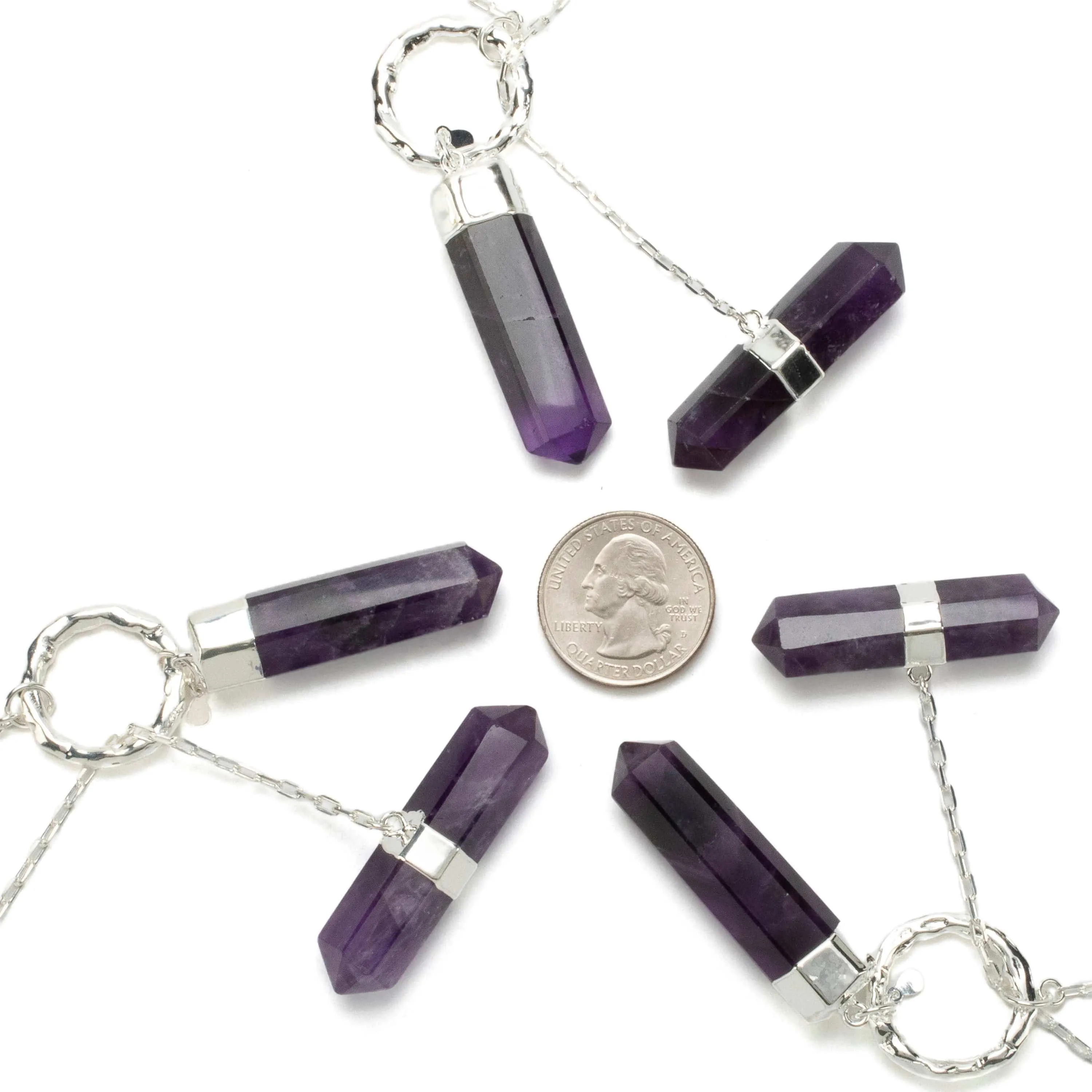 Amethyst Y Necklace