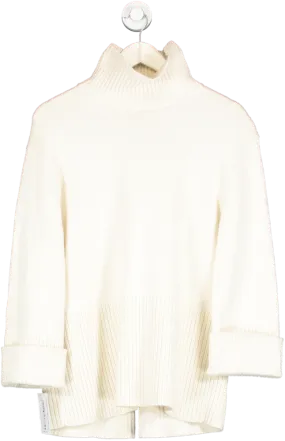 & Other Stories Cream Oversized Roll Neck Jumper UK XS