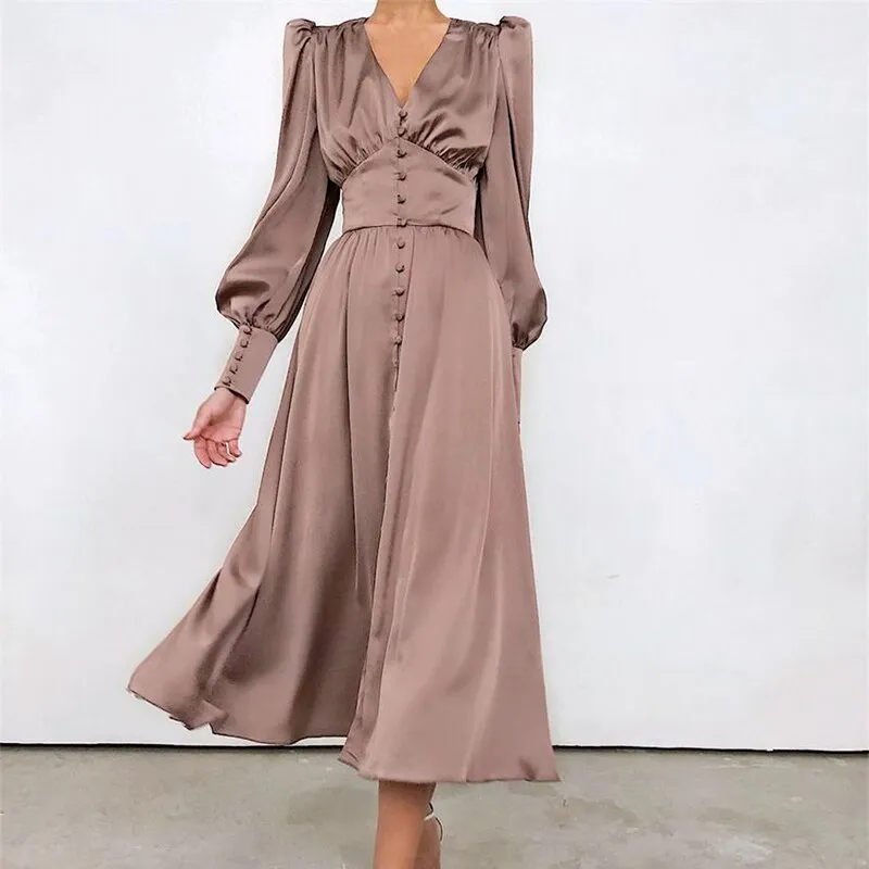 Années 30 Robe Midi Biais Glamour Vintage