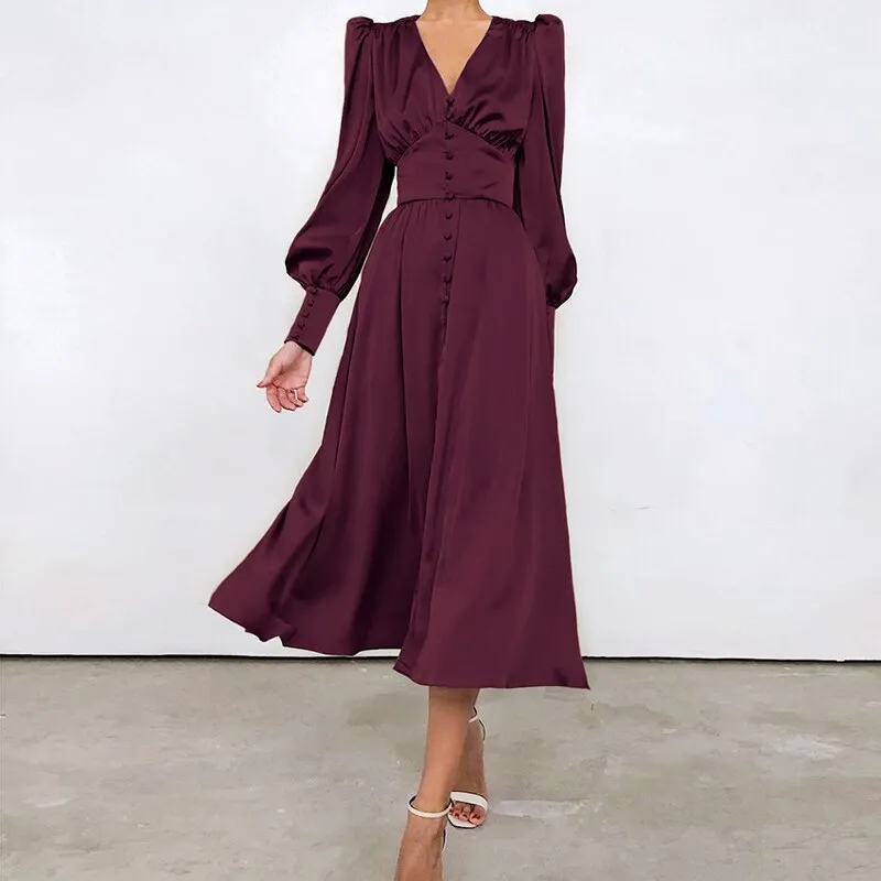 Années 30 Robe Midi Biais Glamour Vintage