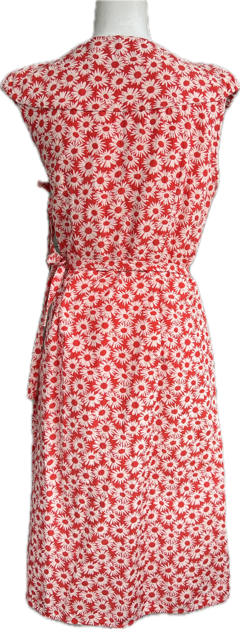 Antoine & Lili Red and White Daisy Wrap Dress, S/M