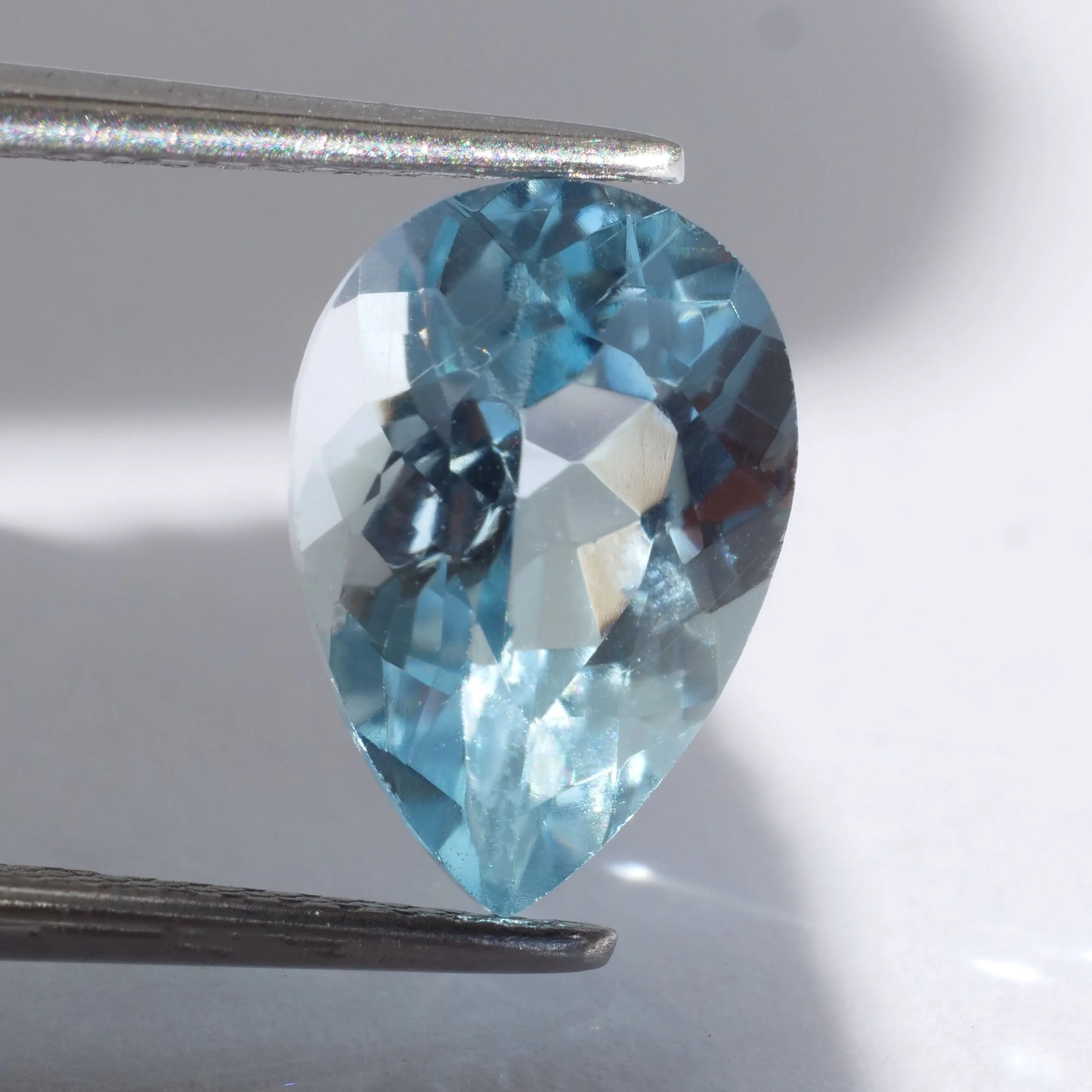 Aquamarine | pear cut,  10x7 mm, 2.8ct, VS Brazil