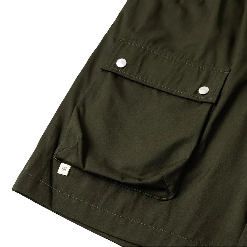 A[S]USL FRONT POCKET EASY SHORTS-OLIVE