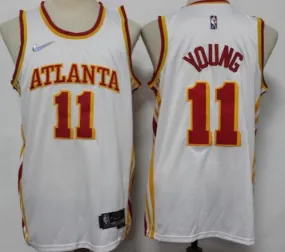 Atlanta Hawks #11 Trae Young Jersey White