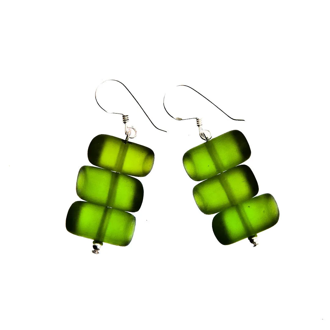 Bamboo Forest Resin Earrings