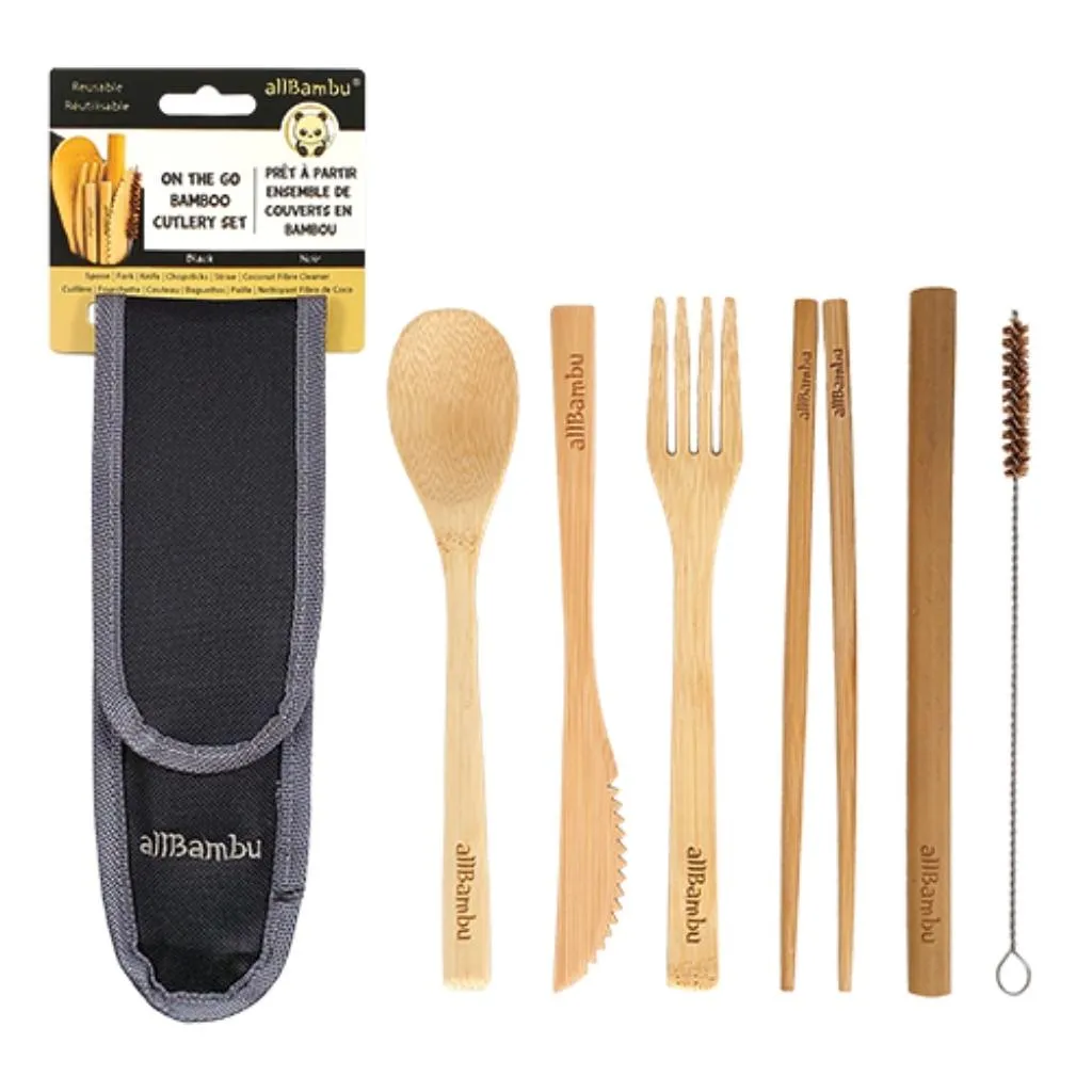 Bamboo To-Go Cutlery Set