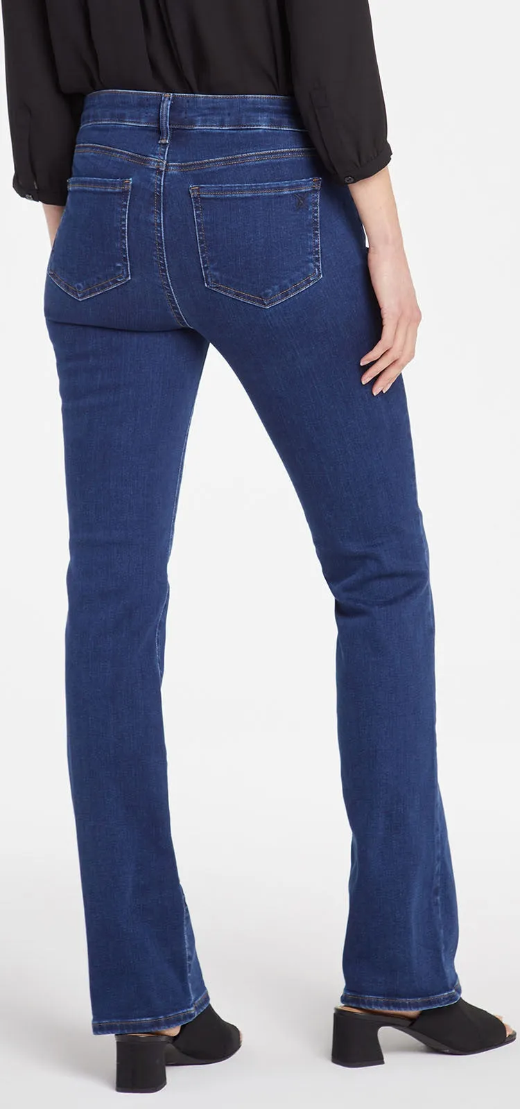 Barbara Bootcut Jeans Mediumblauw Premium Denim (Tall) | Quinn