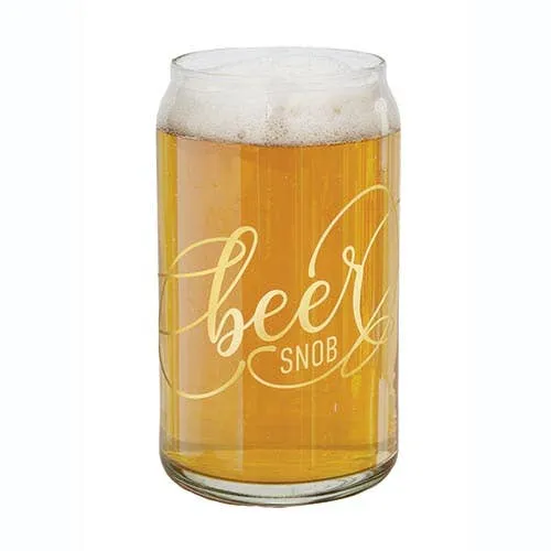 Beer Can Glass-Beer Snob