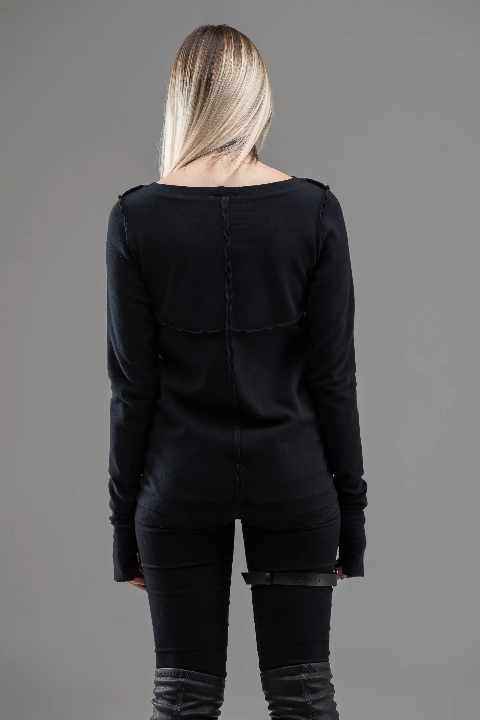 Black gothic jumper