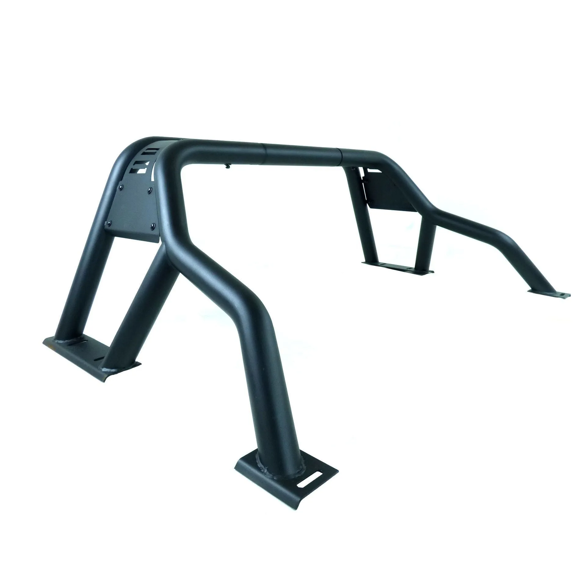 Black SUS201 Short Arm Roll Sports Bar Compatible with the Renault Alaskan