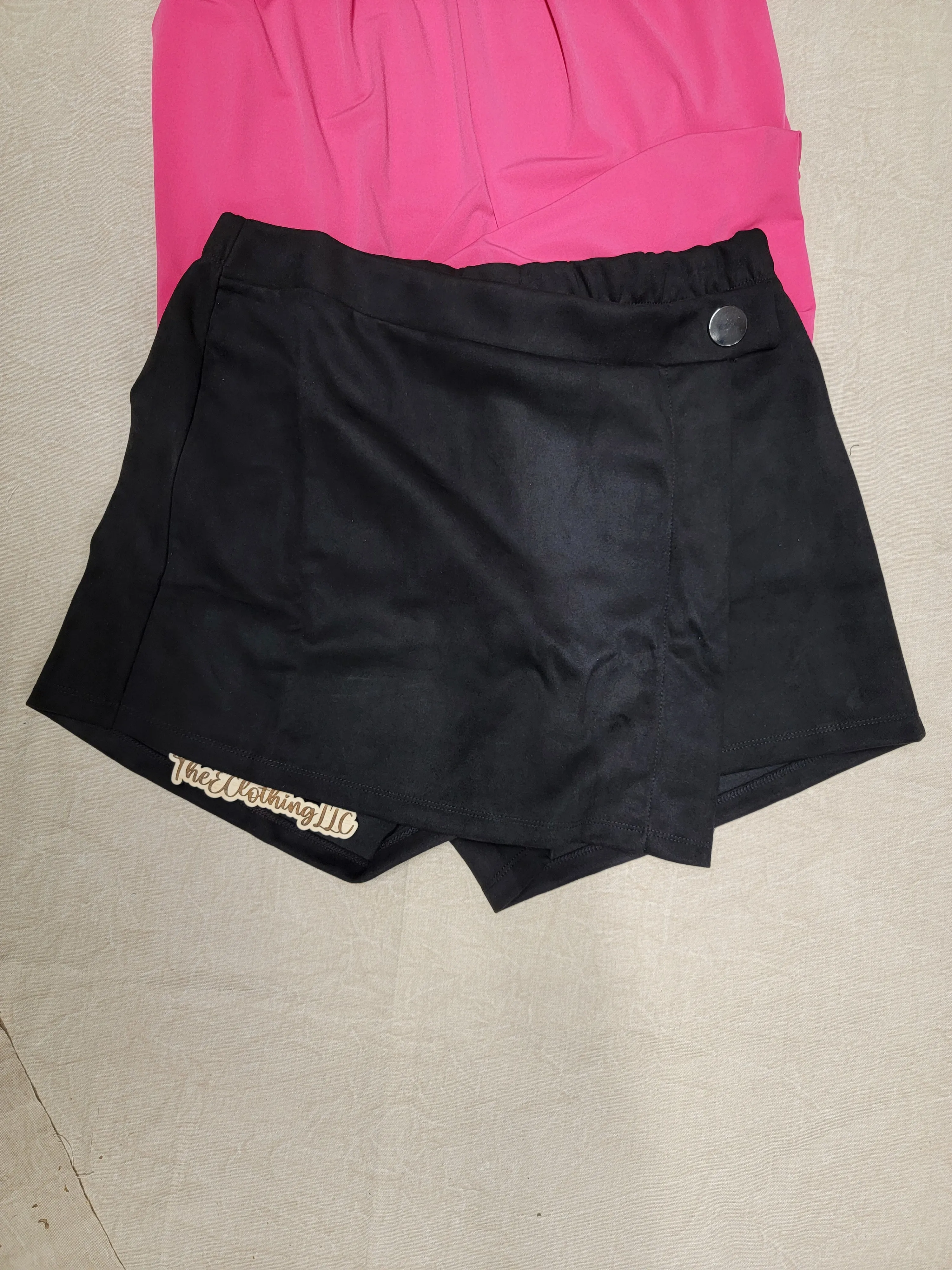 Black Wrap Skort