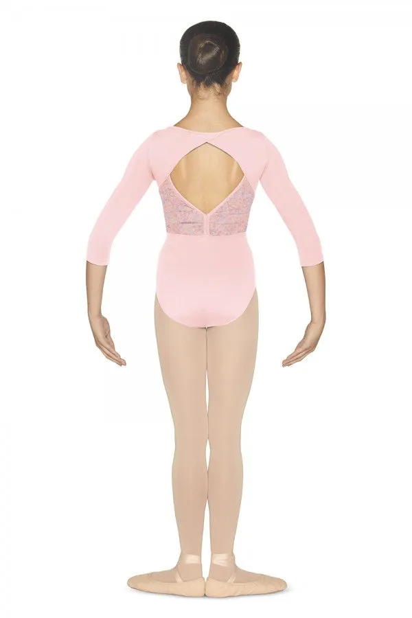 Bloch Child Open Back 3/4 Sleeve Leotard - CL4819