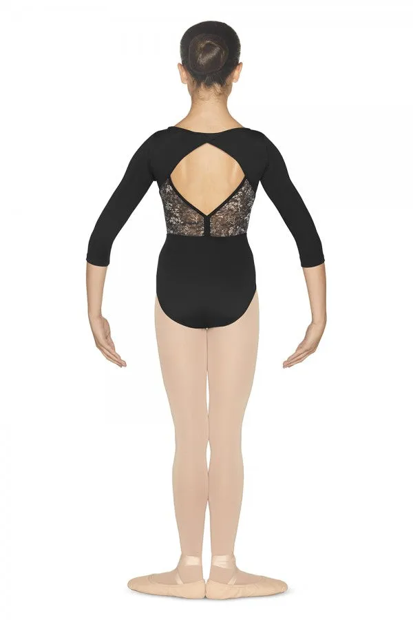 Bloch Child Open Back 3/4 Sleeve Leotard - CL4819