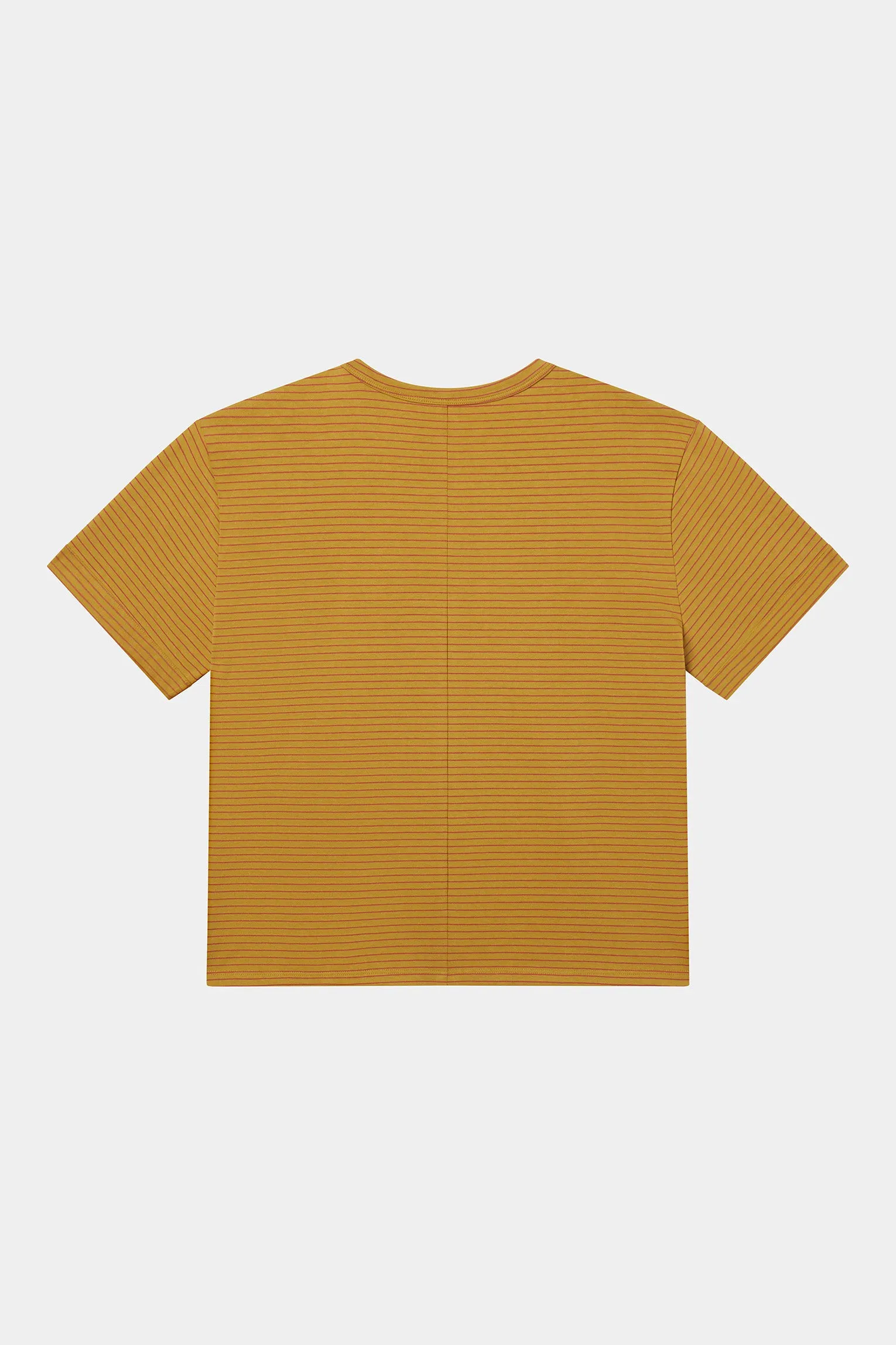 BOIFRIEND T-SHIRT IN MUSTARD STRIPE