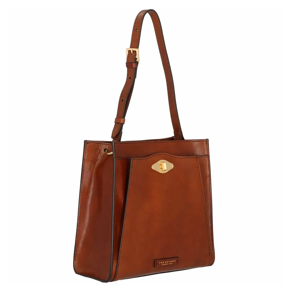 Borsa Donna Hobo THE BRIDGE linea Barbara in Pelle Marrone