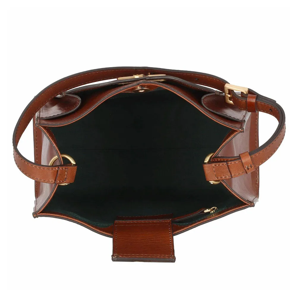 Borsa Donna Hobo THE BRIDGE linea Barbara in Pelle Marrone