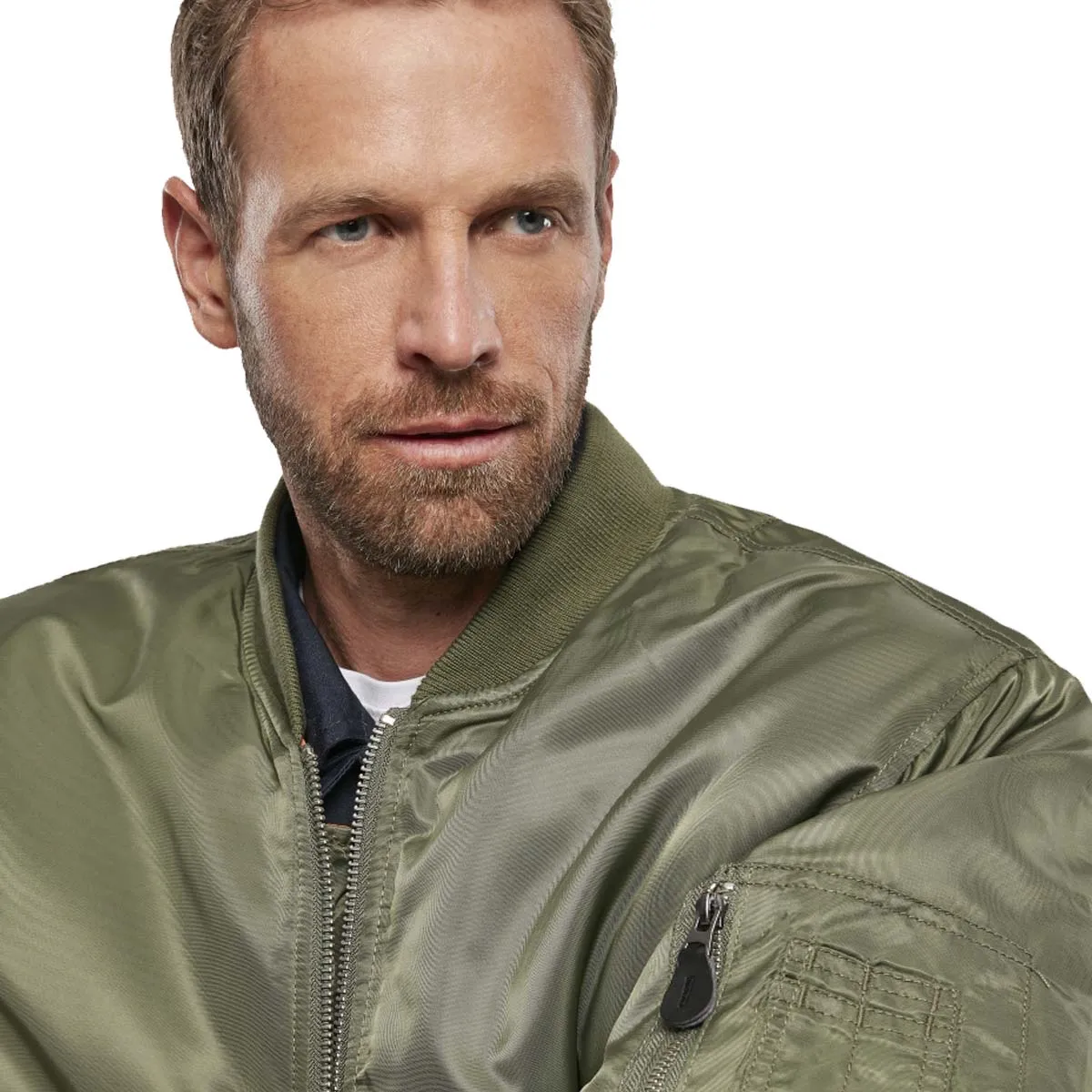 Brandit MA1 Bomber Flight Jacket Olive Green