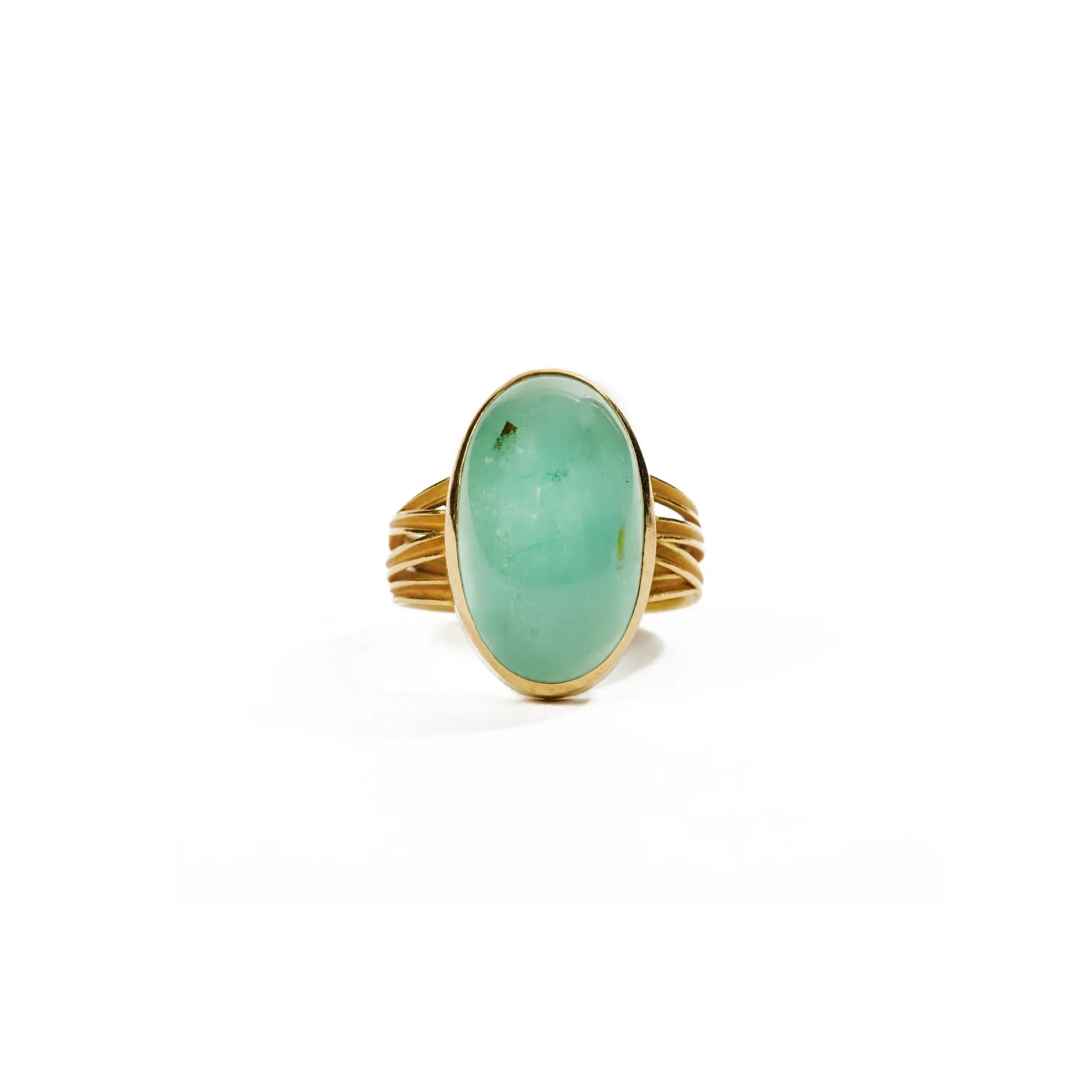 Brazilian Emerald Ring in Gold