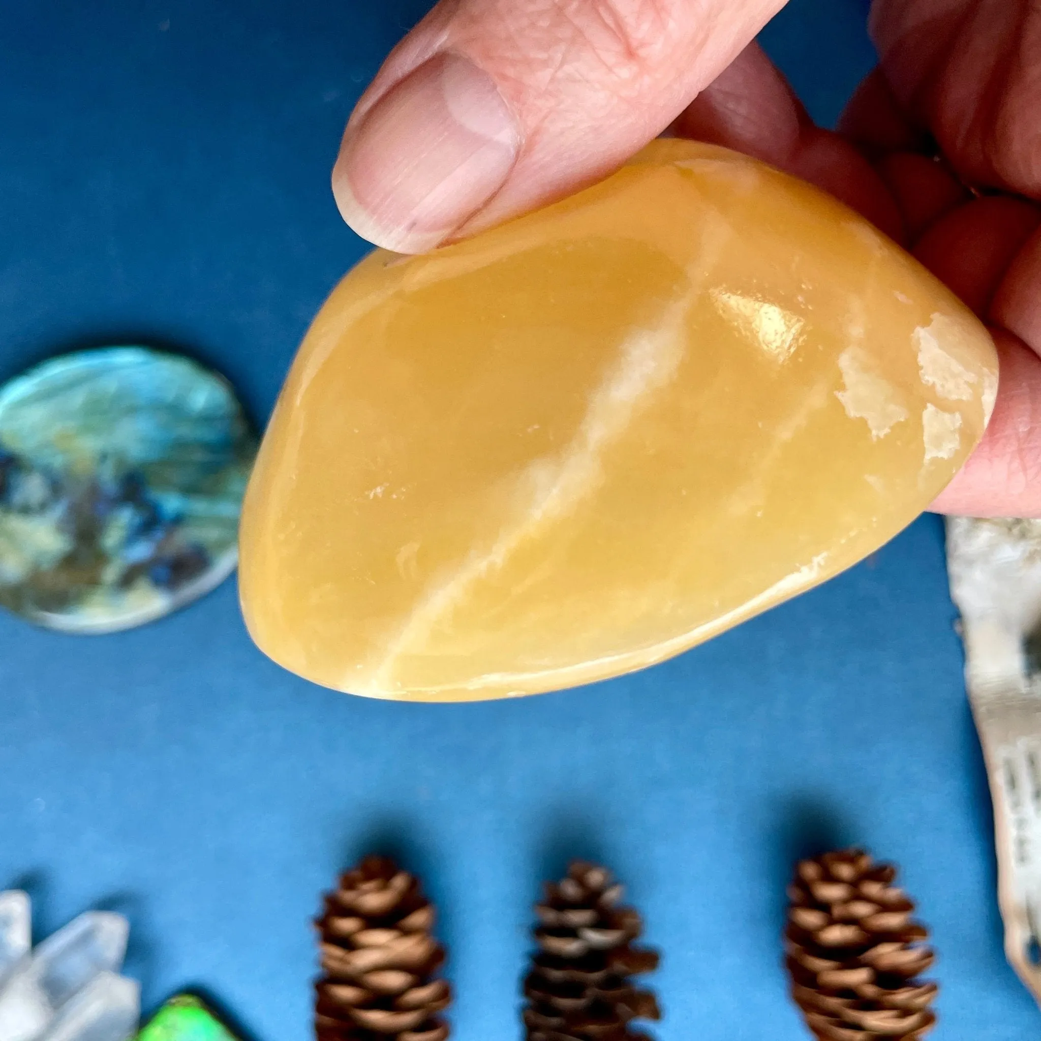 Buttery Yellow Calcite dish