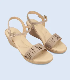 BW9261-KHAKI-Women Comfort Sandal