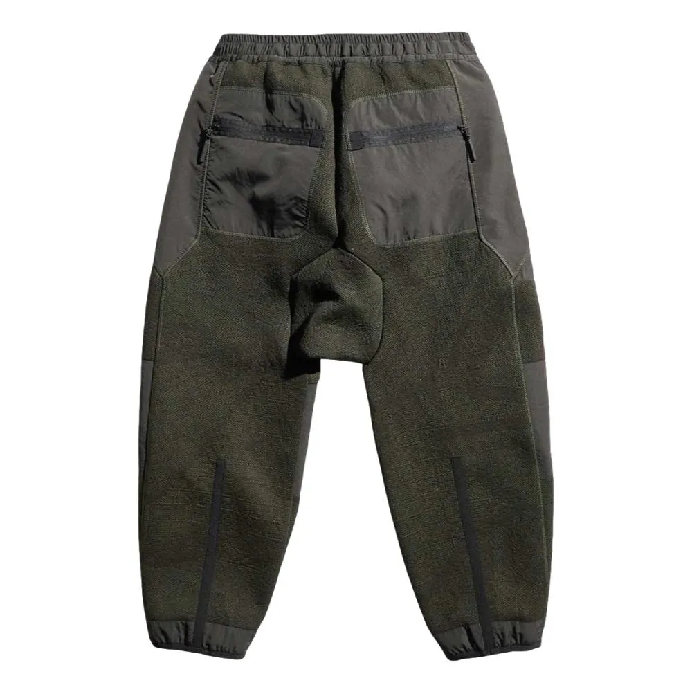 BYBORRB HIKE TAPERED CROPPED PANTS-OLIVE