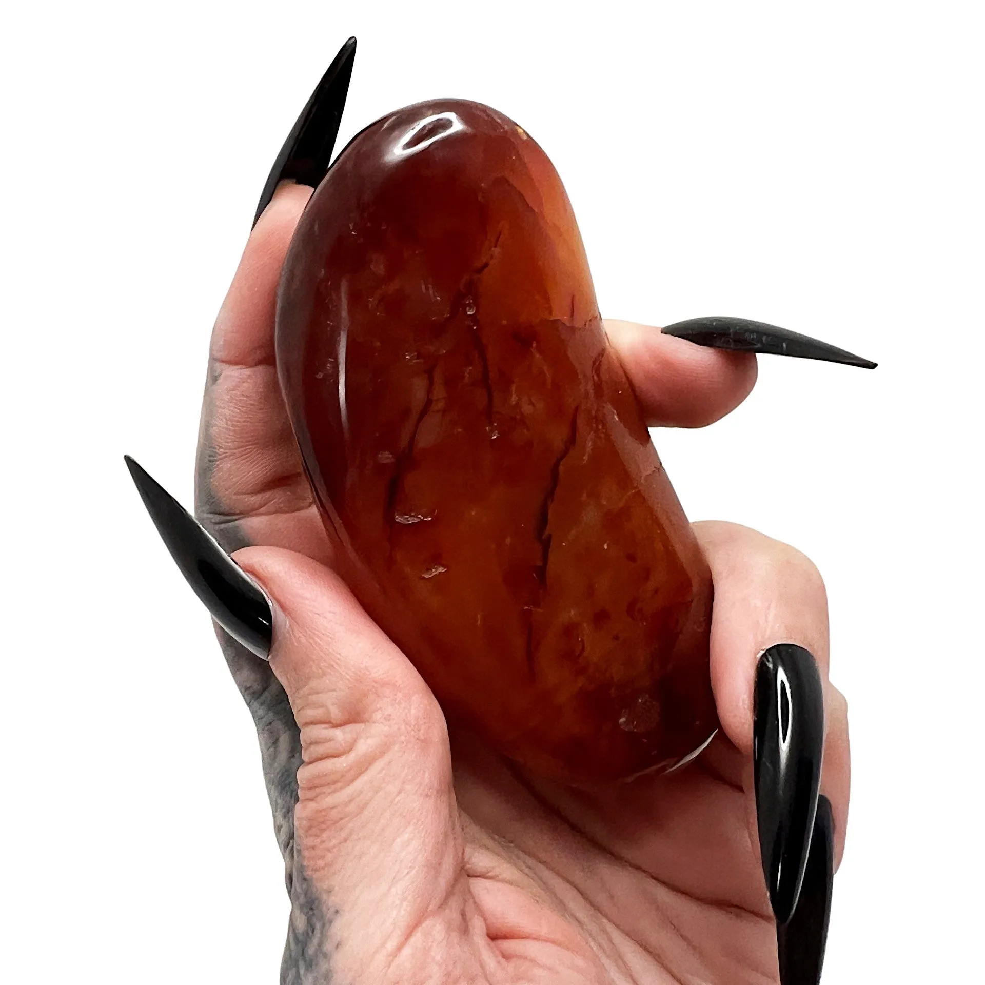 Carnelian Palm Stone