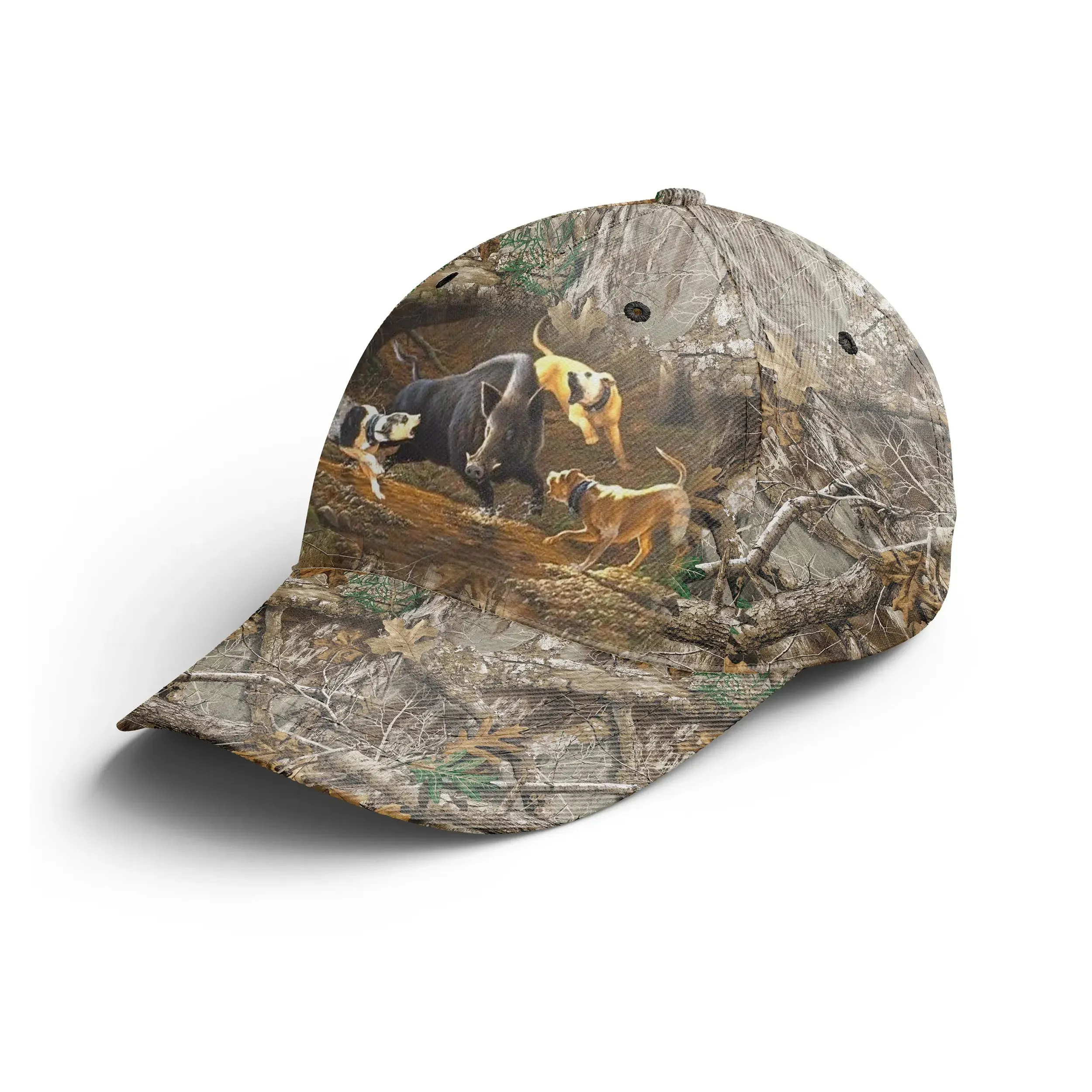 Casquette Camouflage Chasse Aux Sangliers Aux Chiens Courants, Braque Allemand, Idée Cadeau Chasseur Homme Femme - CT12082223