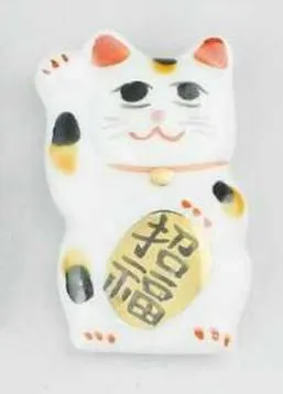 Cat, Lucky White (Chopstick Holder)