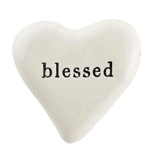 Ceramic Heart - Blessed