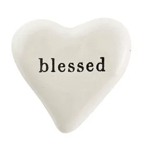 Ceramic Heart - Blessed