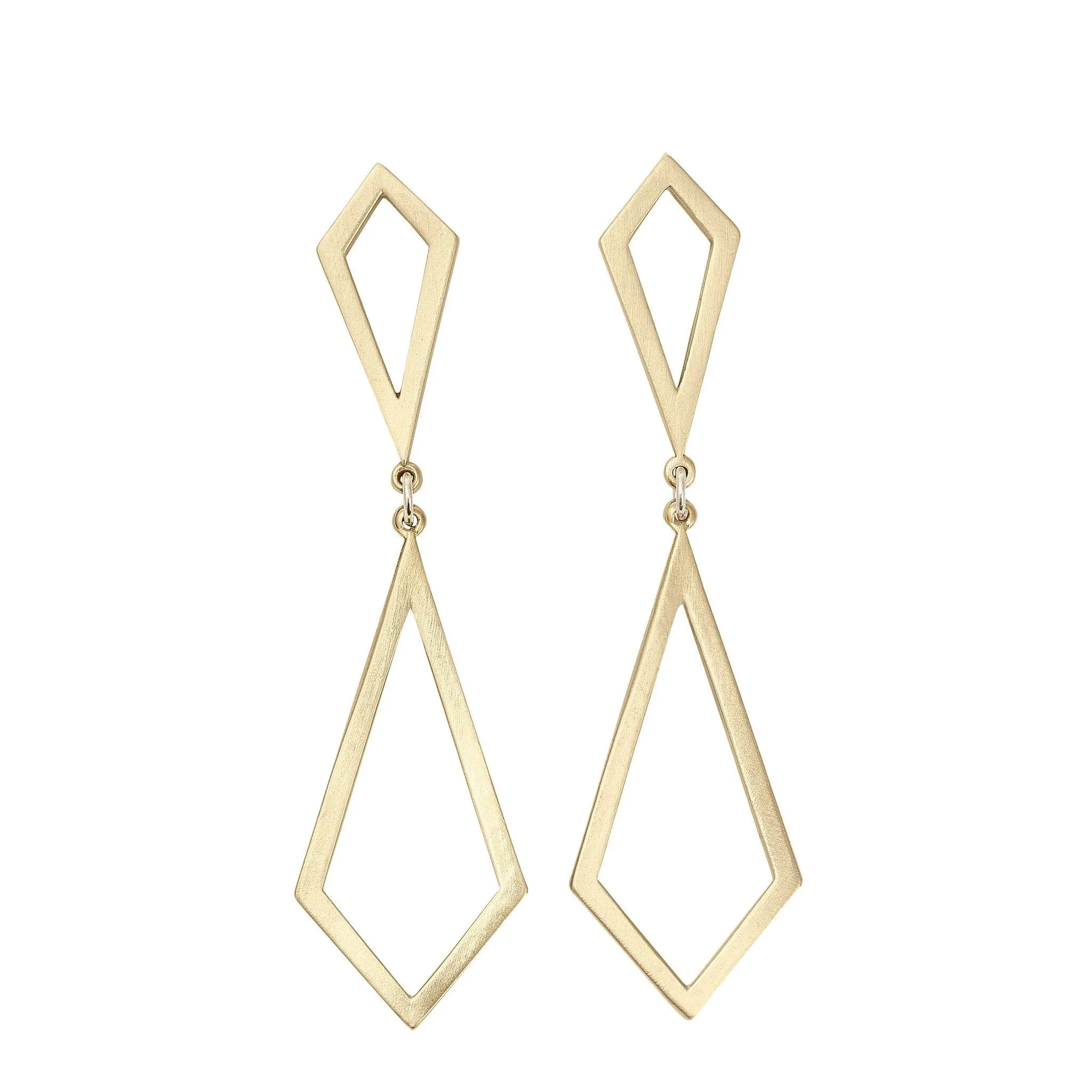 Cometa Double Earrings - Bronze