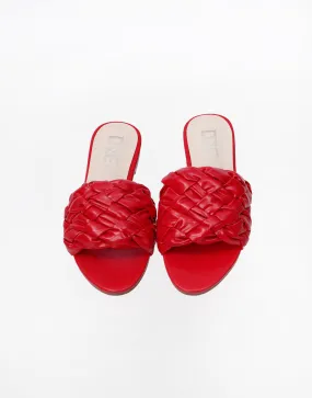 Comfort Textured Slippers Red