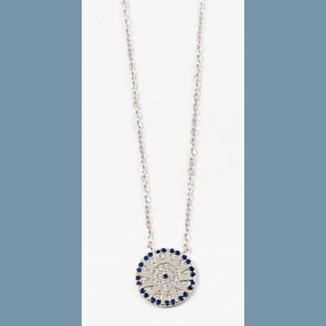 Compass Rose Ocean's Eye Necklace