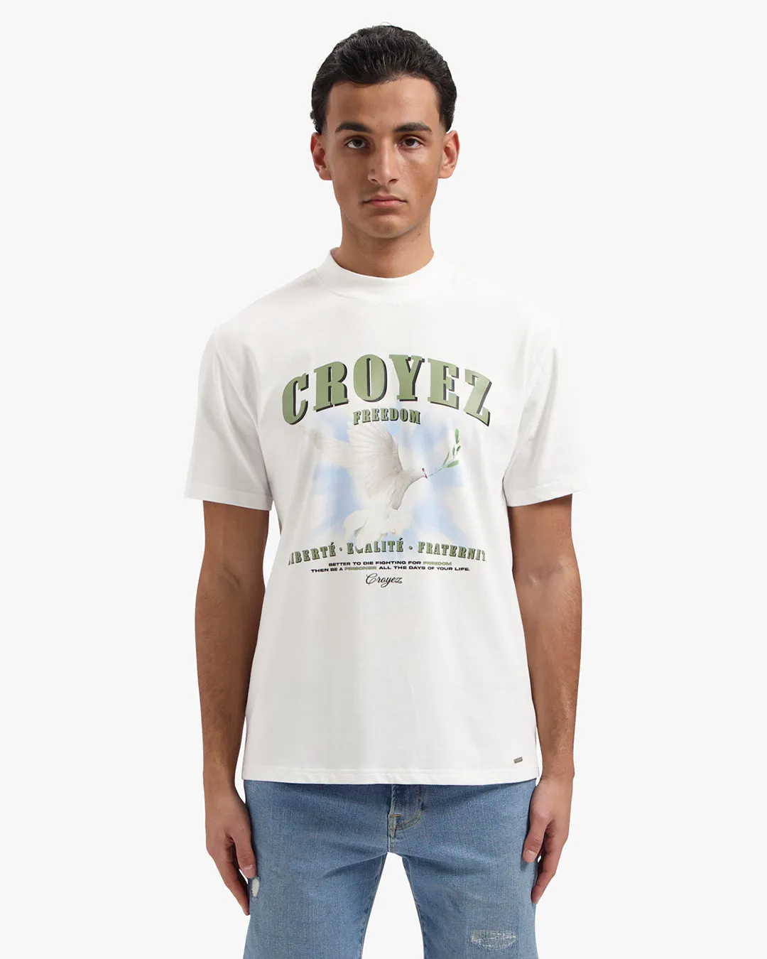 CROYEZ DOVE OF PEACE T-SHIRT - WHITE