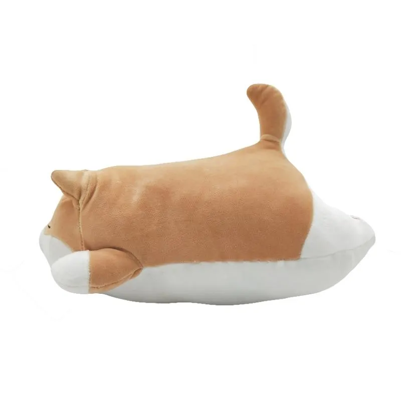 Cute Corgi Dog doll pillow Shiba Inu plush toy  holding sleeping doll Stuffed animal pillow gift for baby 35cm