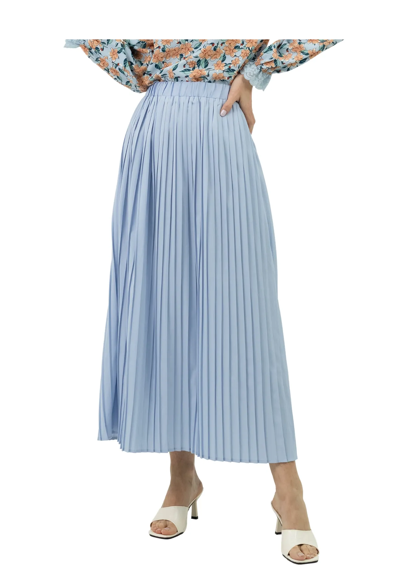 DAISY By VOIR Pleated Maxi Skirt