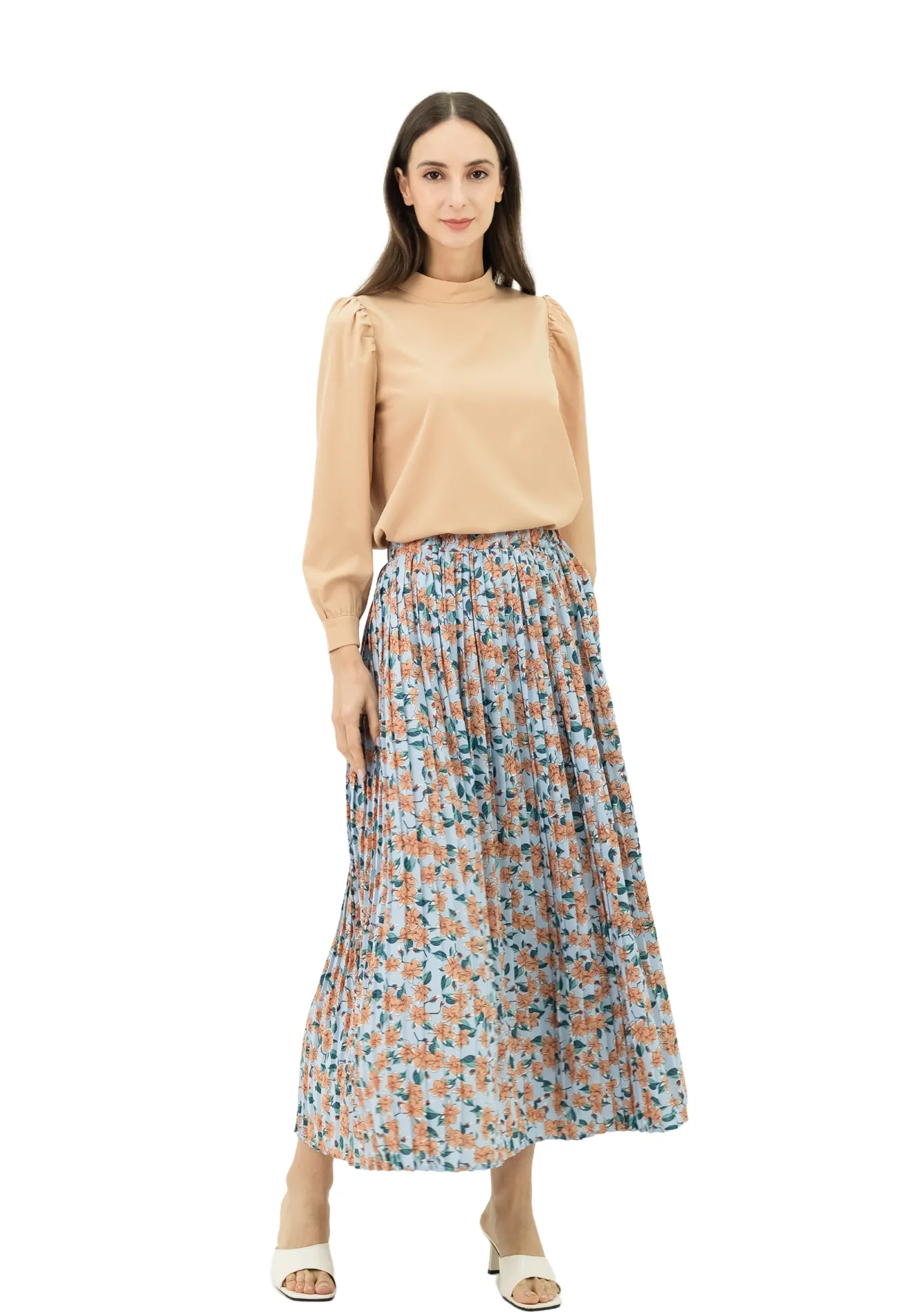 DAISY By VOIR Pleated Maxi Skirt