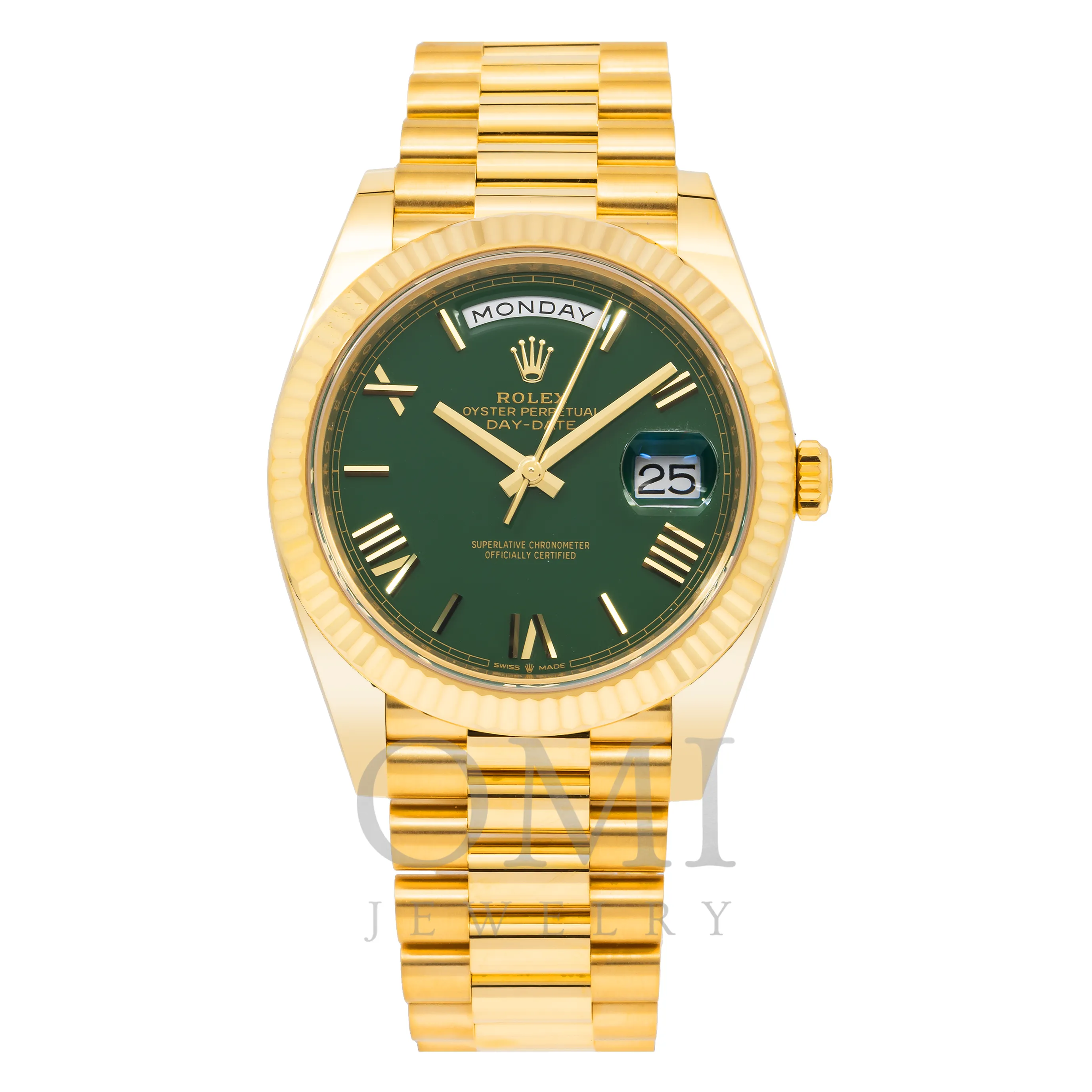 Day-Date  228238 40MM - Yellow Gold Watch With President Yellow Gold Oyster Bracelet and Fluted Bezel