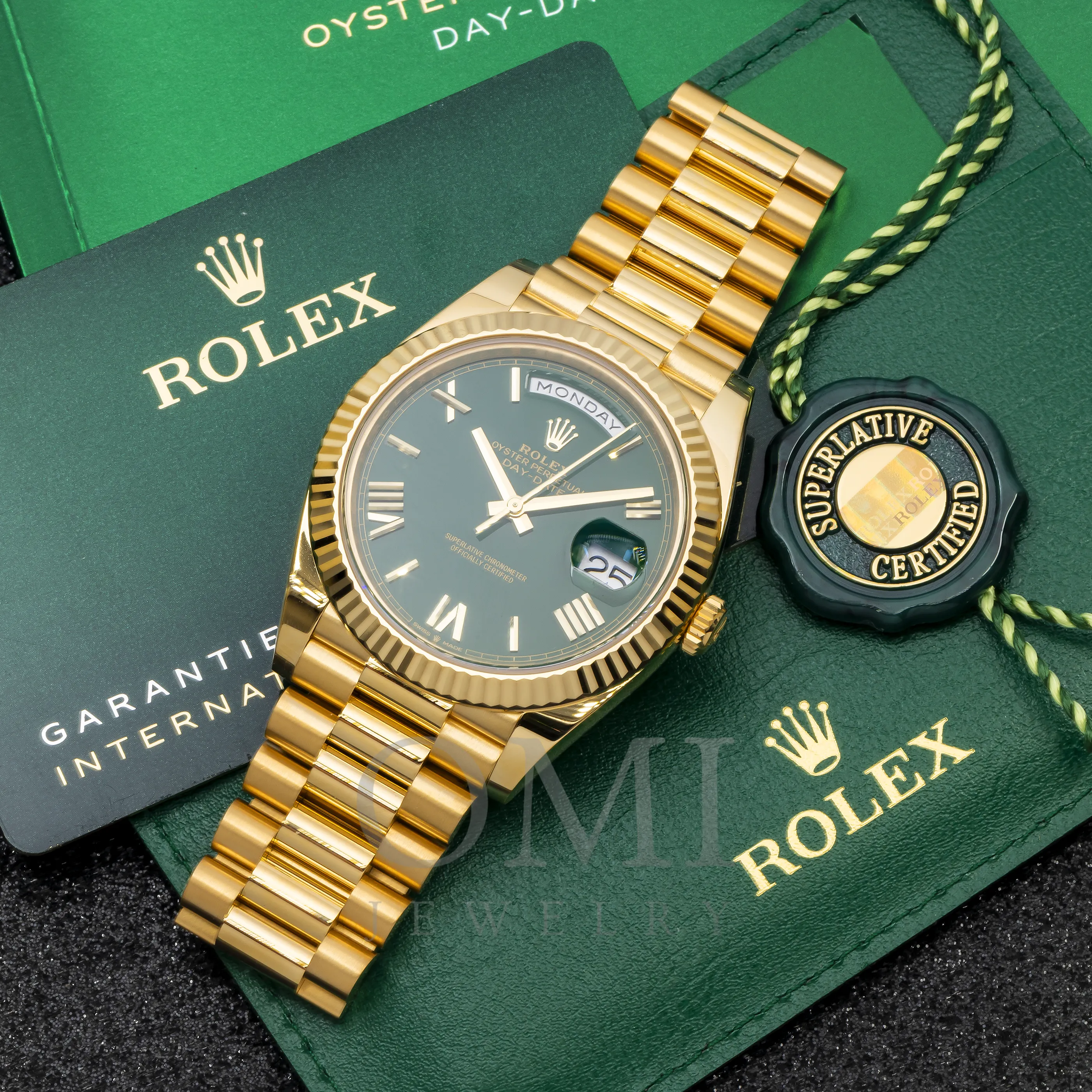 Day-Date  228238 40MM - Yellow Gold Watch With President Yellow Gold Oyster Bracelet and Fluted Bezel