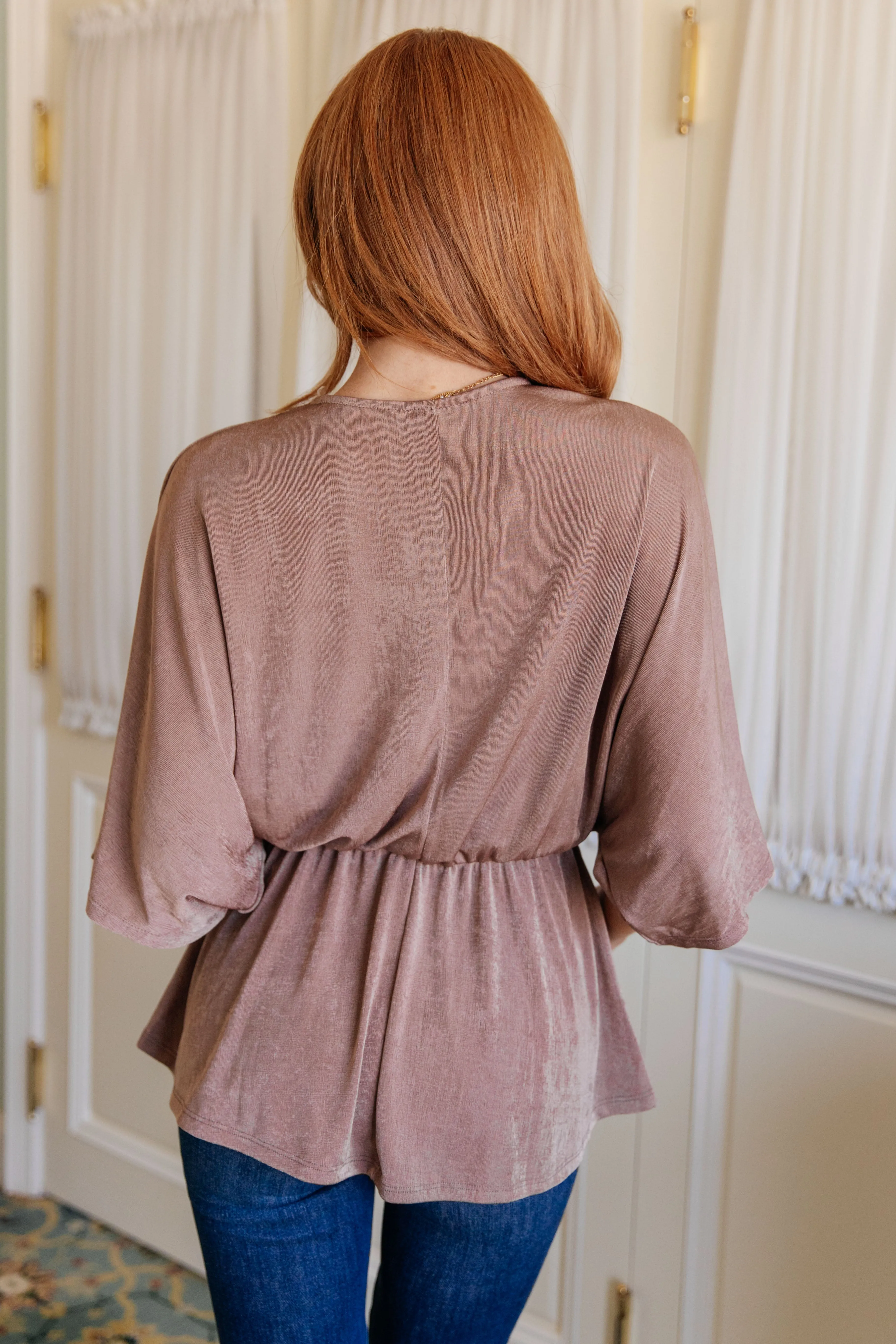 Dazzlingly Draped V-Neck Blouse- USE CODE SPRING24 for 40% OFF!!!!