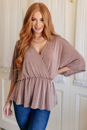 Dazzlingly Draped V-Neck Blouse- USE CODE SPRING24 for 40% OFF!!!!