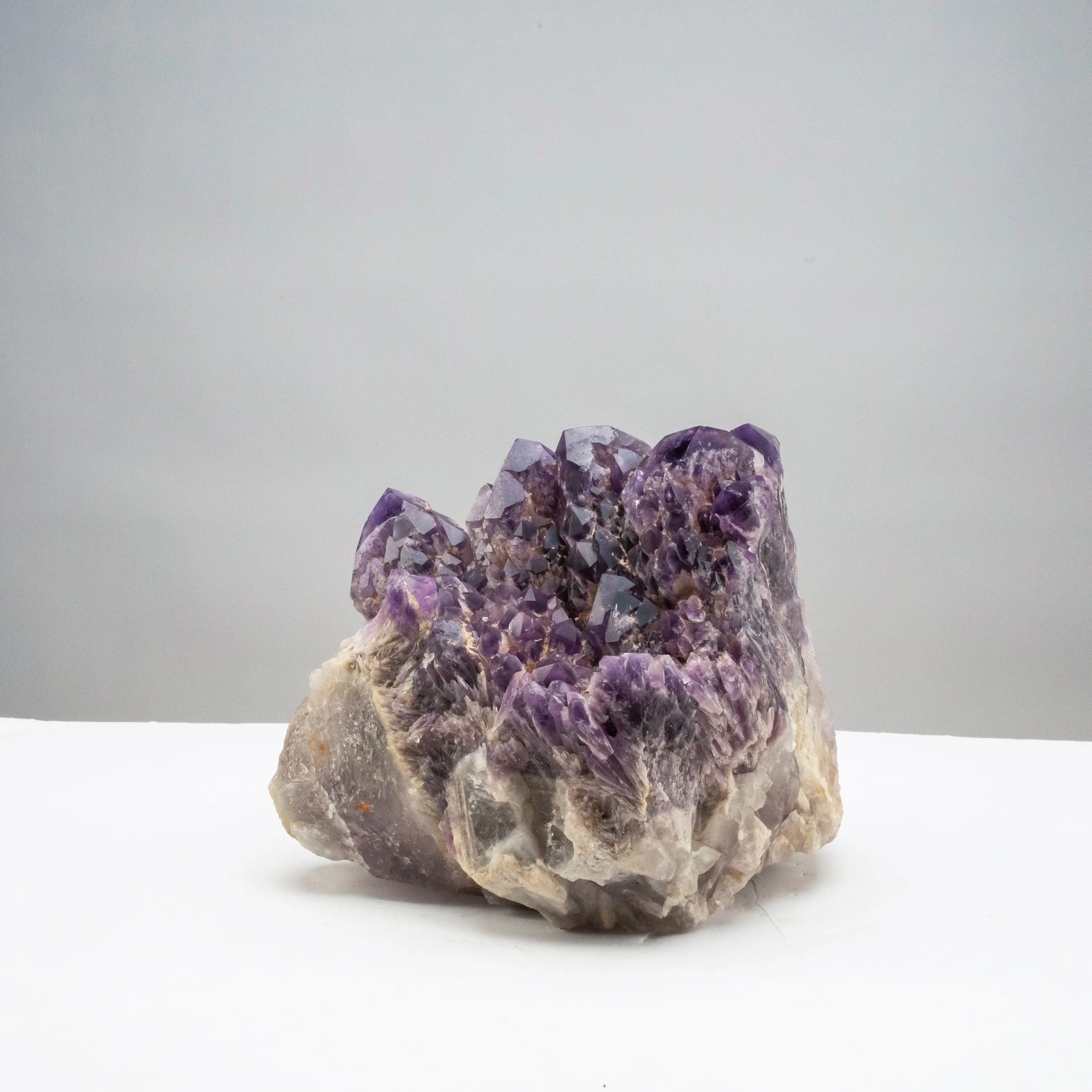 Elestial Amethyst Cluster Point from Brazil - 25lbs / 12