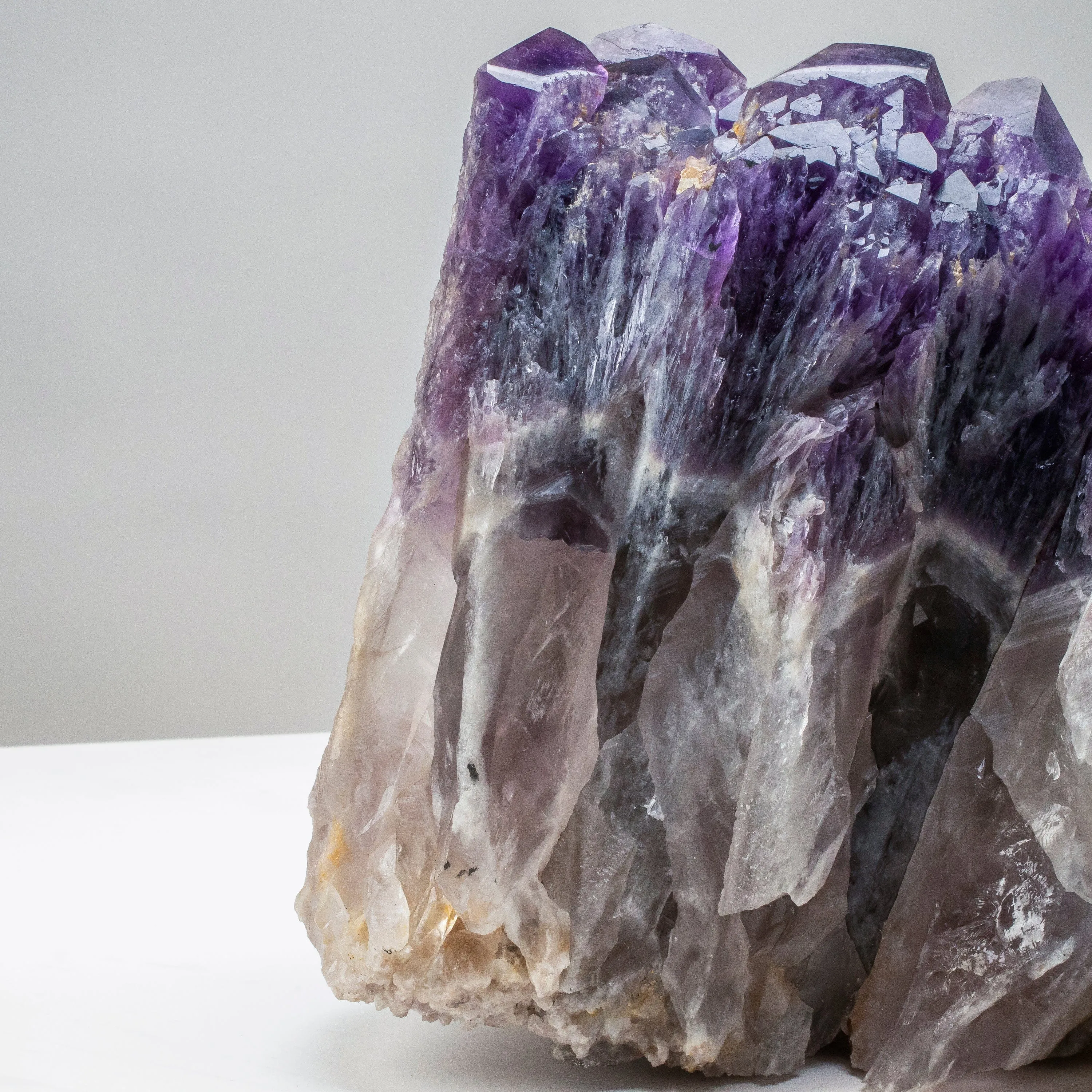 Elestial Amethyst Cluster Point from Brazil - 25lbs / 12