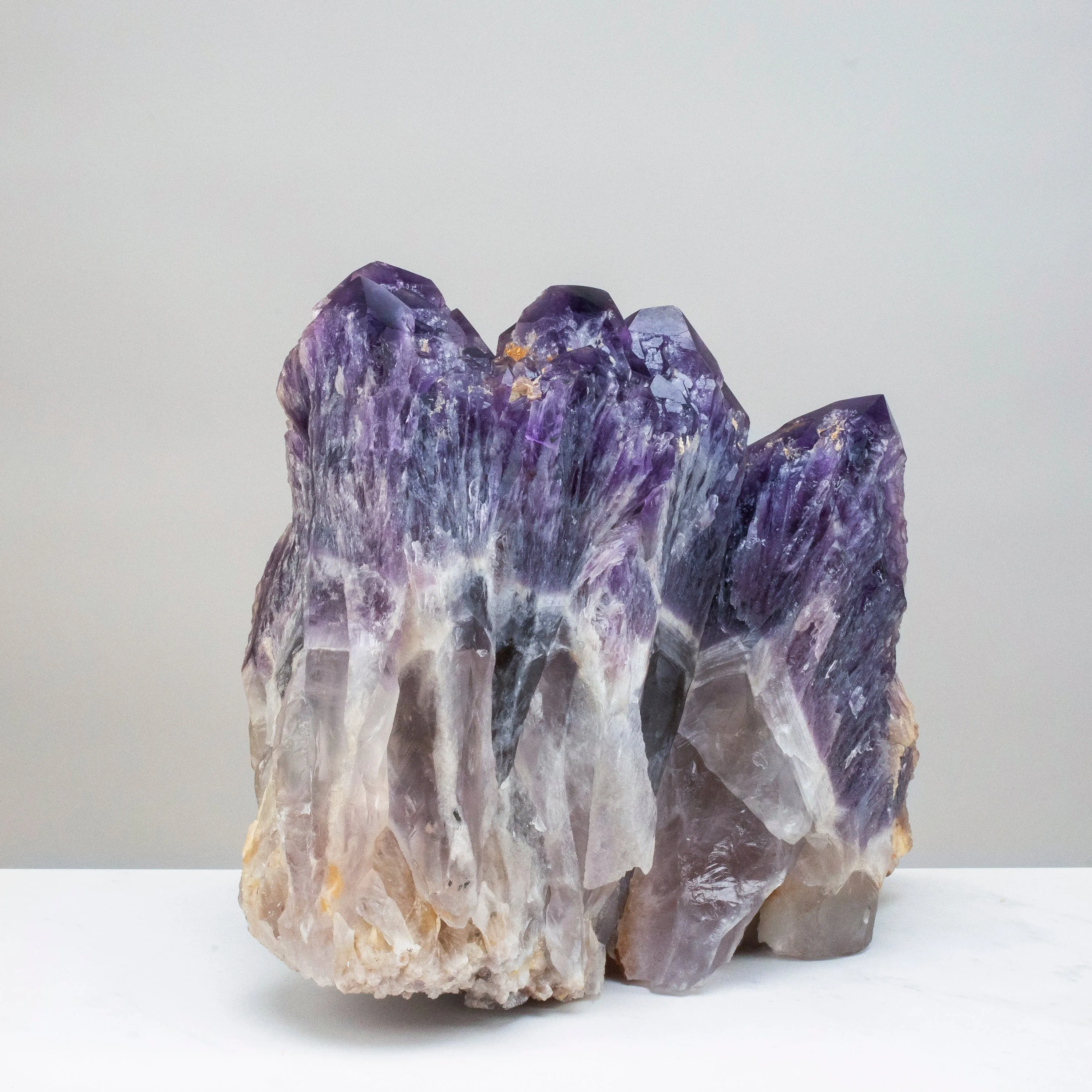 Elestial Amethyst Cluster Point from Brazil - 25lbs / 12