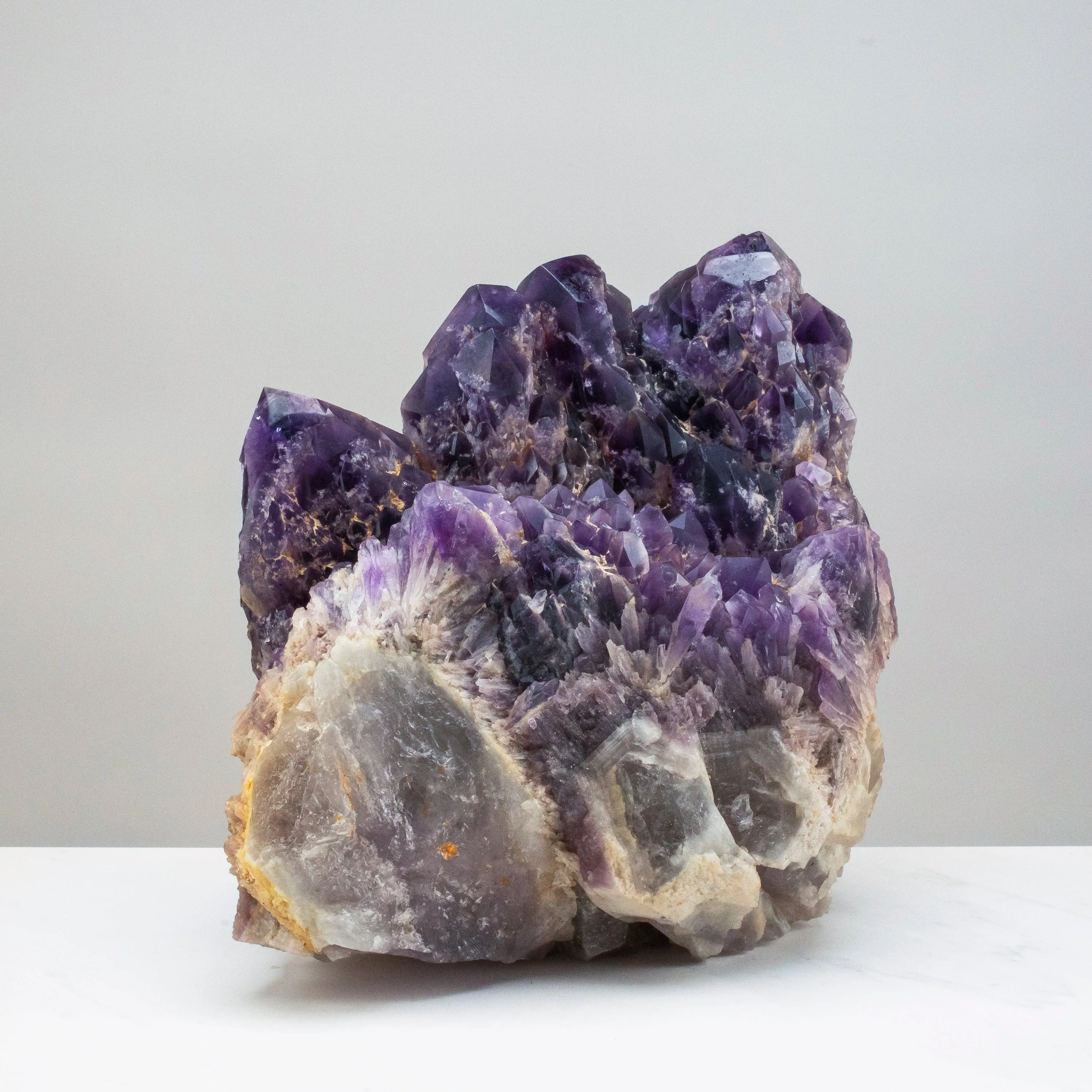 Elestial Amethyst Cluster Point from Brazil - 25lbs / 12