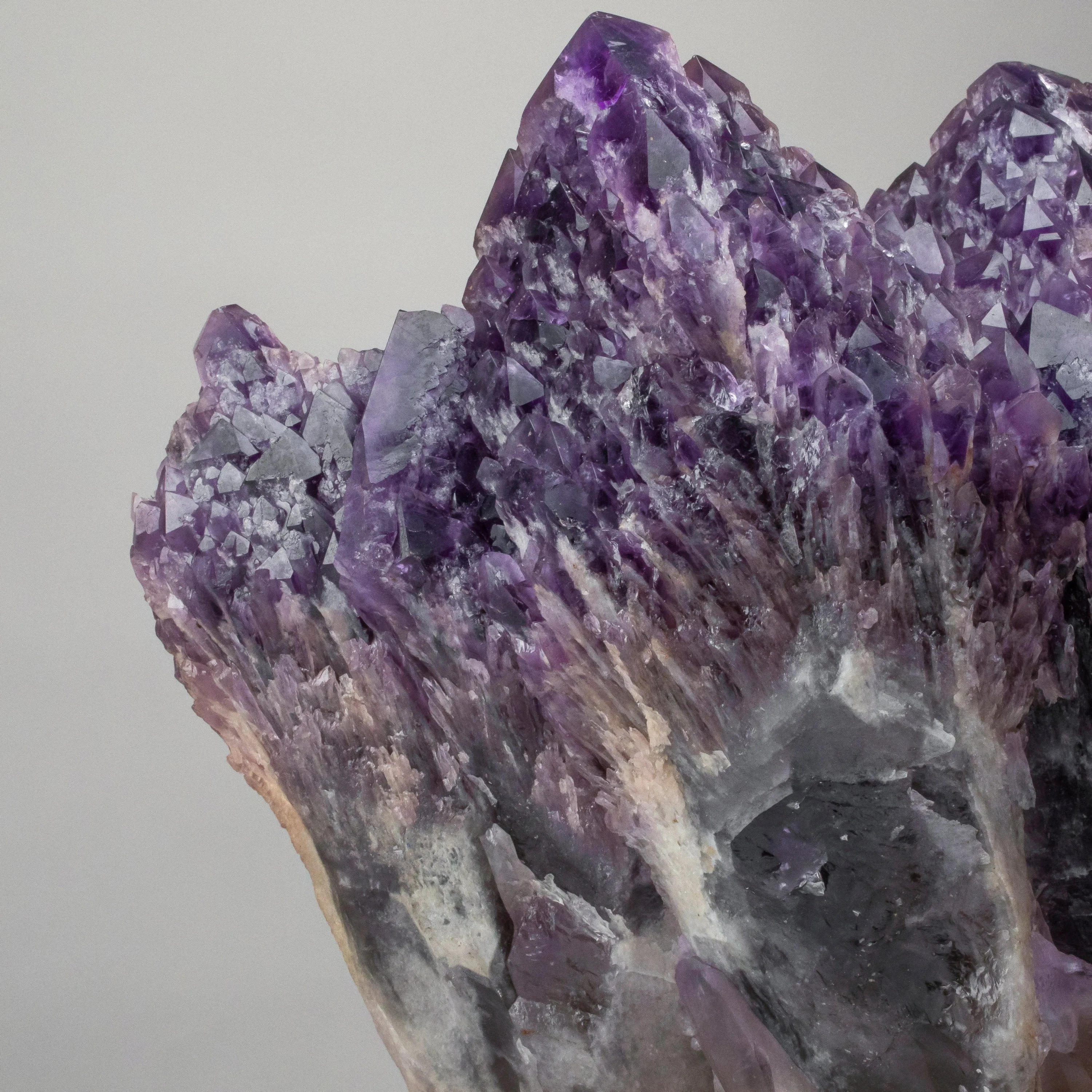 Elestial Amethyst Cluster Point from Brazil - 70lbs / 17