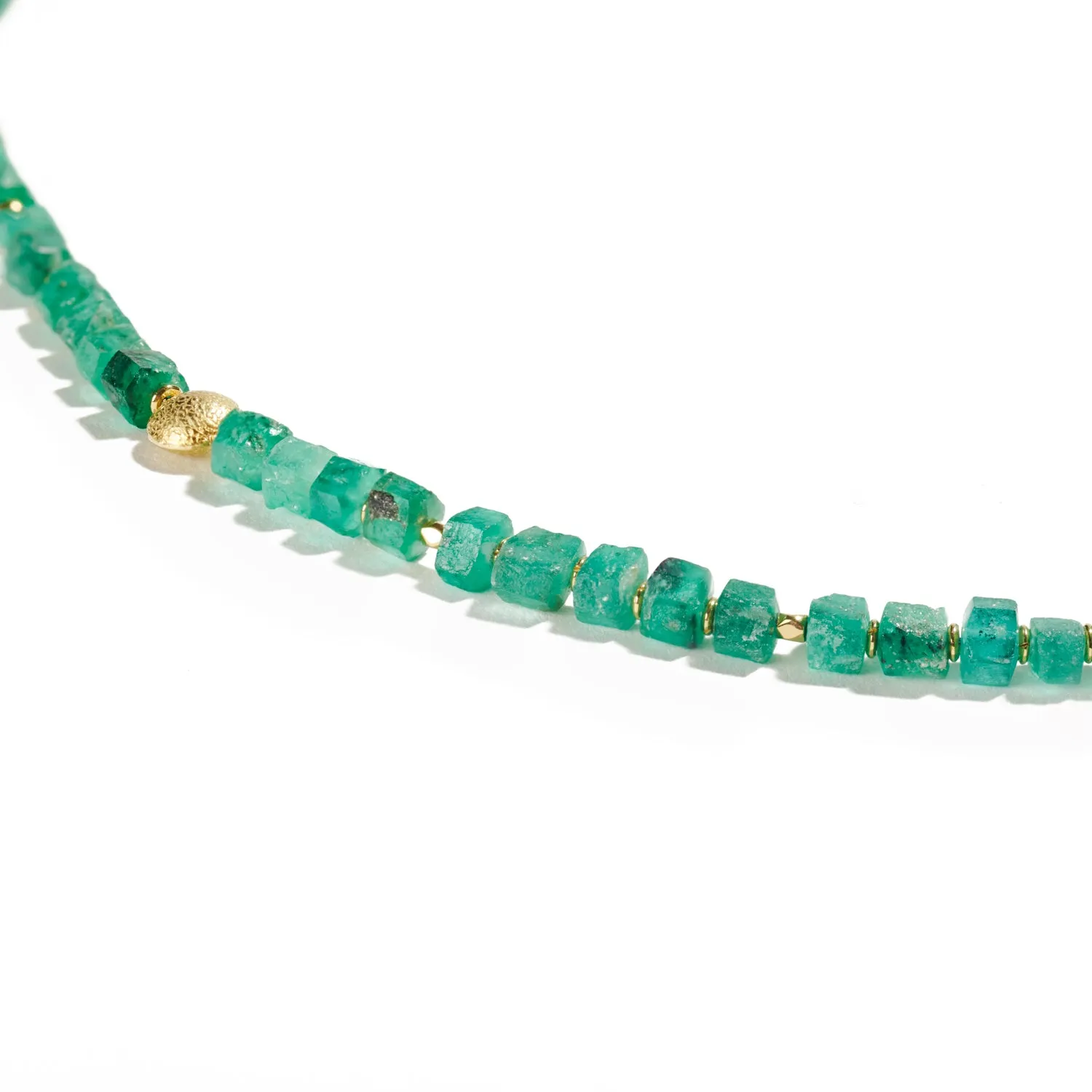 Emerald Crystal Bead Necklace