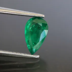 Emerald | natural, deep green, 8x5mm, AAAA quality, Zambia 0.70ct