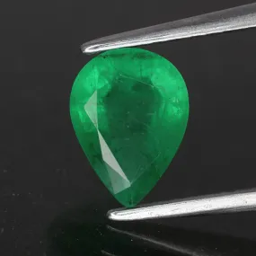 Emerald | natural, green, 8x6mm, AAAA quality, Zambia *1ct