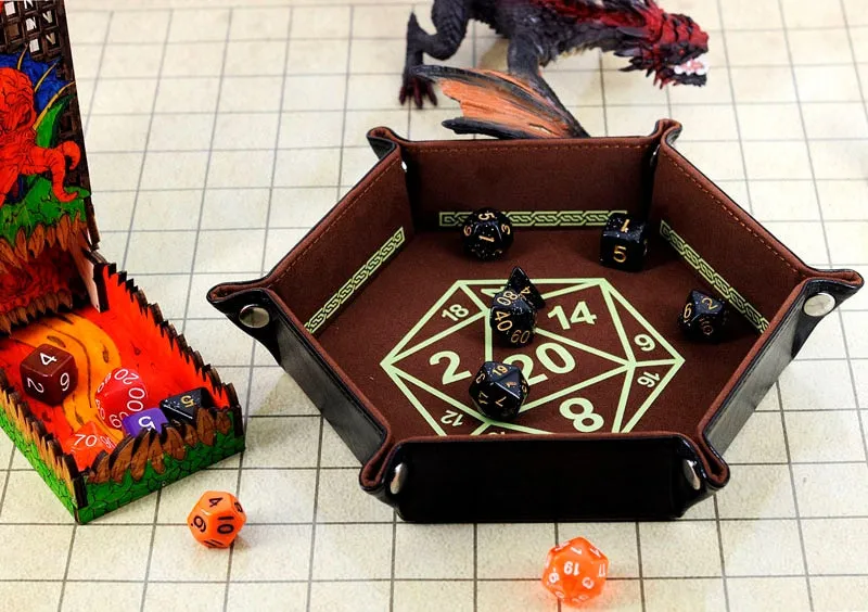 Fantasy Roll Hexagon Dice Tray